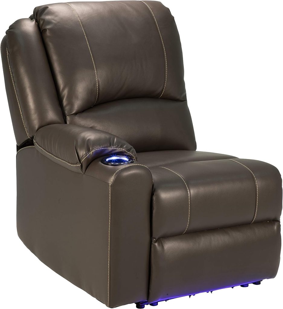 Thomas Payne 759229 Majestic Chocolate 30 x 38 x 40 RV Modular Theater Seating Right Hand Recliner