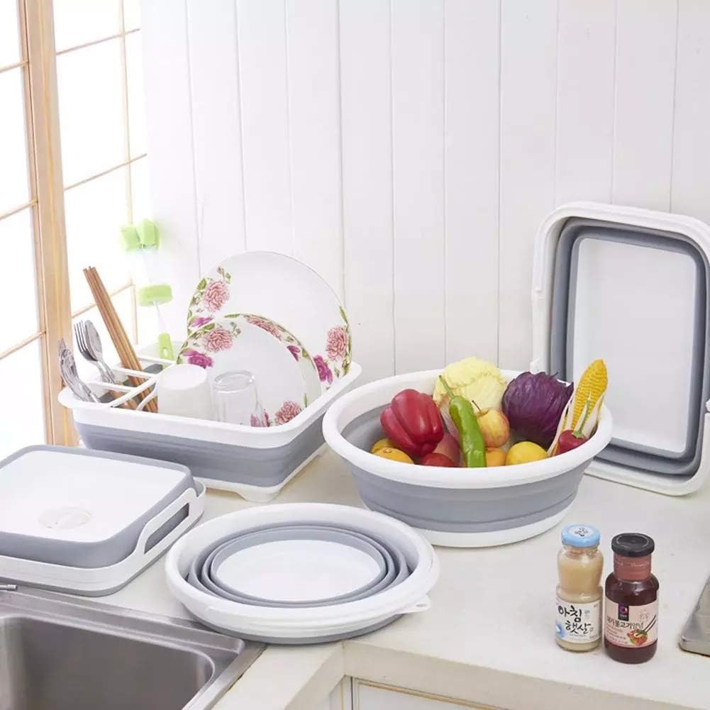 Fafcitvz Collapsible Dish Drying Rack Portable Dish Drainer Dinnerware Organizer for Kitchen RV Campers Storage Fafcitvz Collapsible Dish Drying Rack Portable Dish Drainer Dinnerware Organizer for Kitchen RV Campers Storage