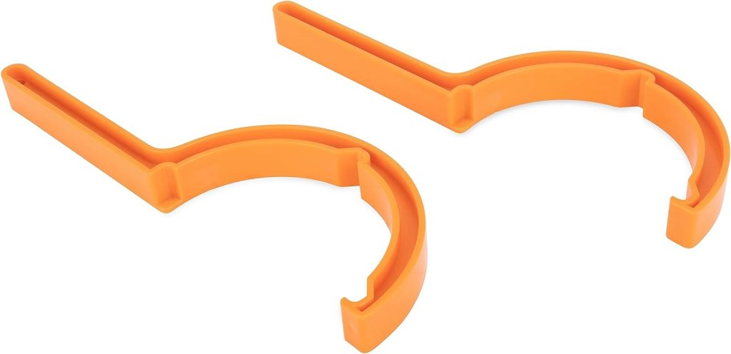 Camco RhinoFLEX Camper/RV Swivel Fitting Wrench Set | Disconnect/Connect Sewer Fittings with Ease | Ergonomic Design  Compatible w/Rhino, Revolution  Easy Slip RV Sewer Hose Fittings | 2-Pk (39758)