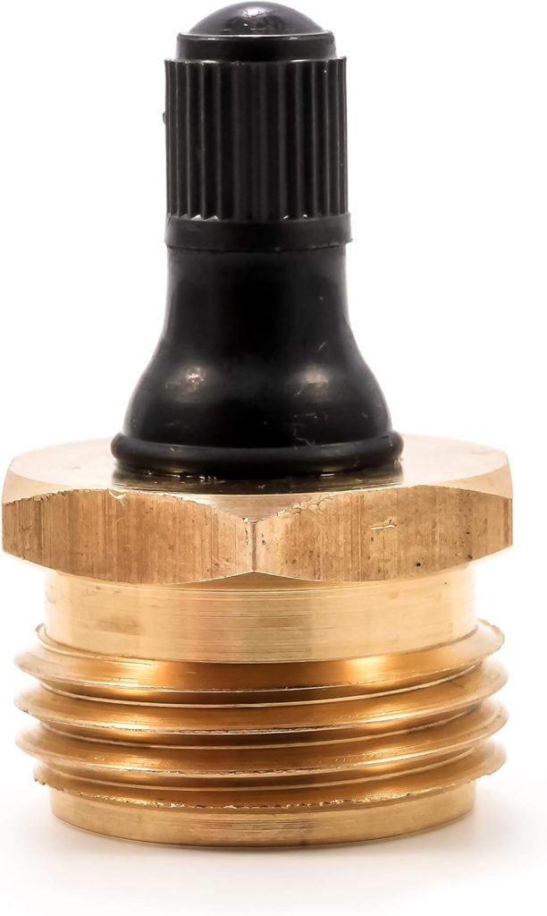 Camco RV Brass Blow Out Plug | Helps Clear Your RVs Water Lines During Winterization and Dewinterization (36153)