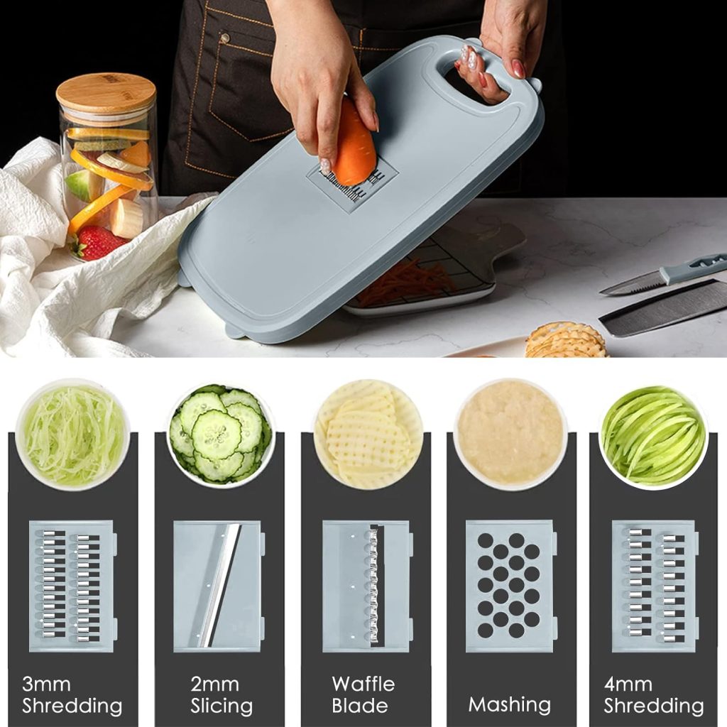 HI NINGER Collapsible Cutting Board with Colander, 9-In-1 Multi Chopping Board Kitchen Vegetable Washing Basket for Camping Gifts Camping Accessories for RV Campers HI NINGER Collapsible Cutting Board with Colander, 9-In-1 Multi Chopping Board Kitchen Vegetable Washing Basket for Camping Gifts Camping Accessories for RV Campers