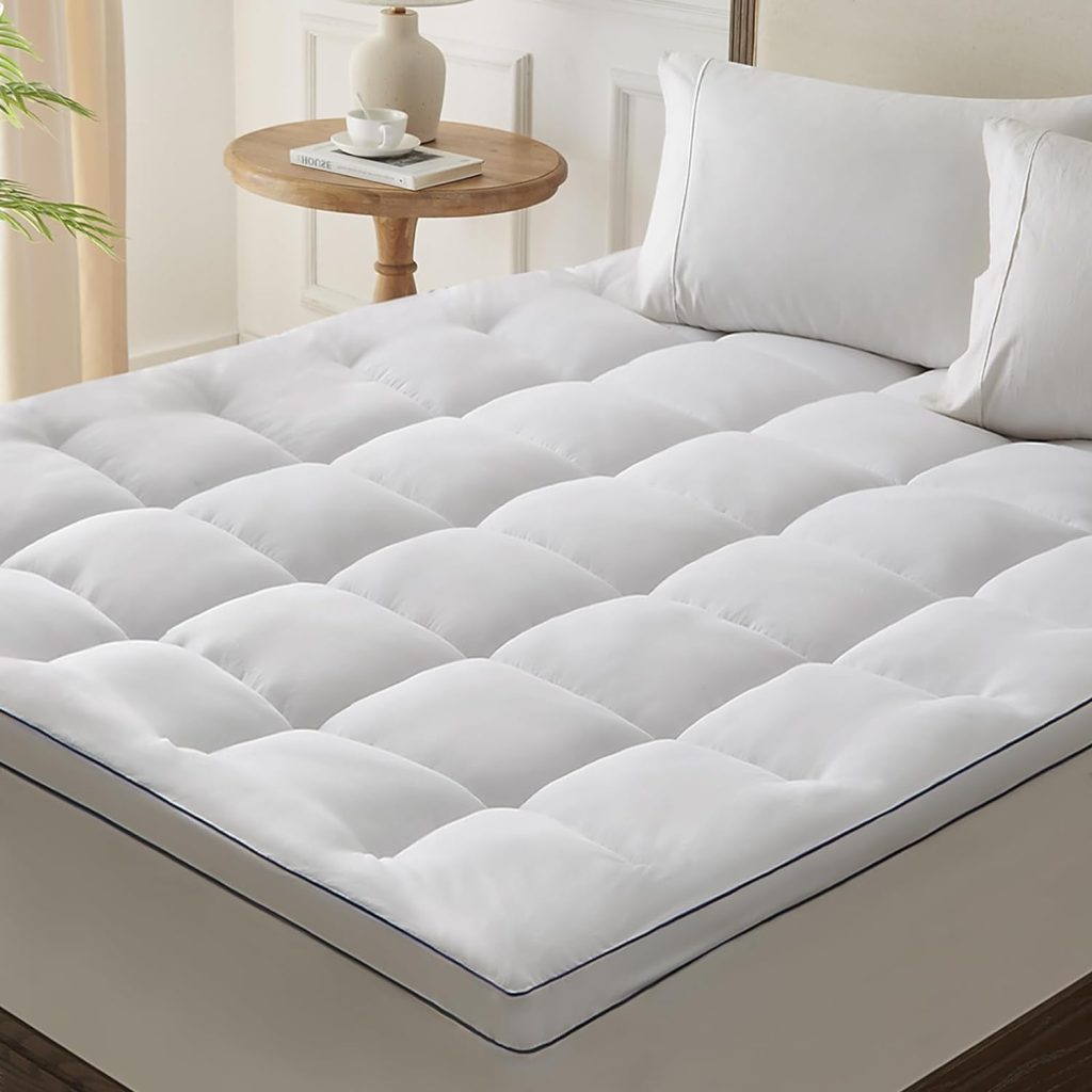 HomeMate Mattress Topper RV King - Cooling Pillow Top Mattress Pad Cover Hot Sleepers - Extra Thick Mattress Topper Plush Bed Topper Down Alternative Overfilled Mattress Protector Back Pain Grey HomeMate Mattress Topper RV King - Cooling Pillow Top Mattress Pad Cover Hot Sleepers - Extra Thick Mattress Topper Plush Bed Topper Down Alternative Overfilled Mattress Protector Back Pain Grey