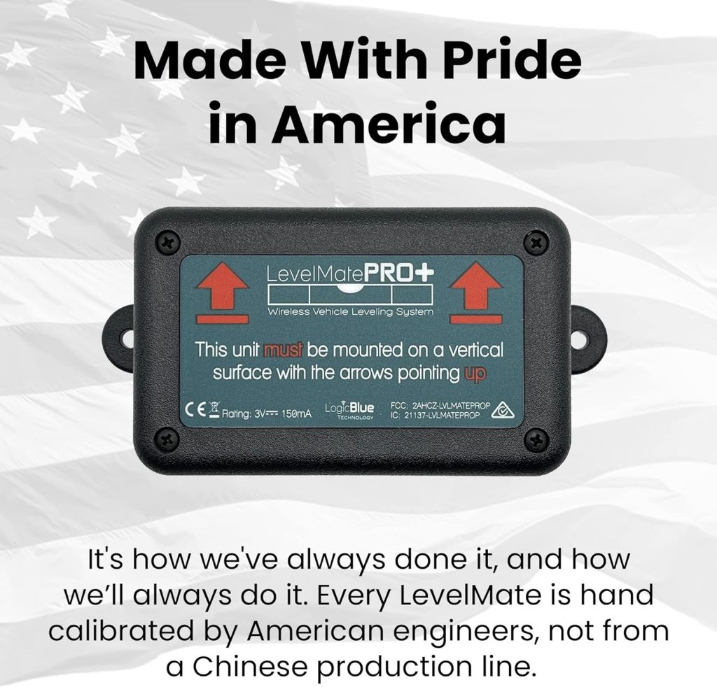 LevelMatePRO LogicBlue Technology - Wireless RV Leveling System, Bluetooth Leveler for Campers, Must-have Accessory for Travel Trailers, Effortless Setup for Phones with App